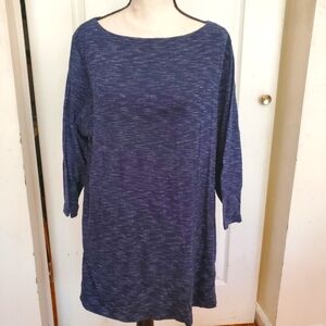 Karen Scott Plus Space Dye 3/4 Sleeve tops sz 1X, NWT
